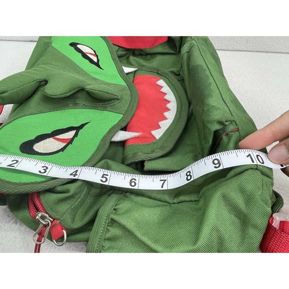 Dinosaur Backpack 10” Green Bixbee Toddler Kids Bag Lightweight Water Res - Picture 13 of 13